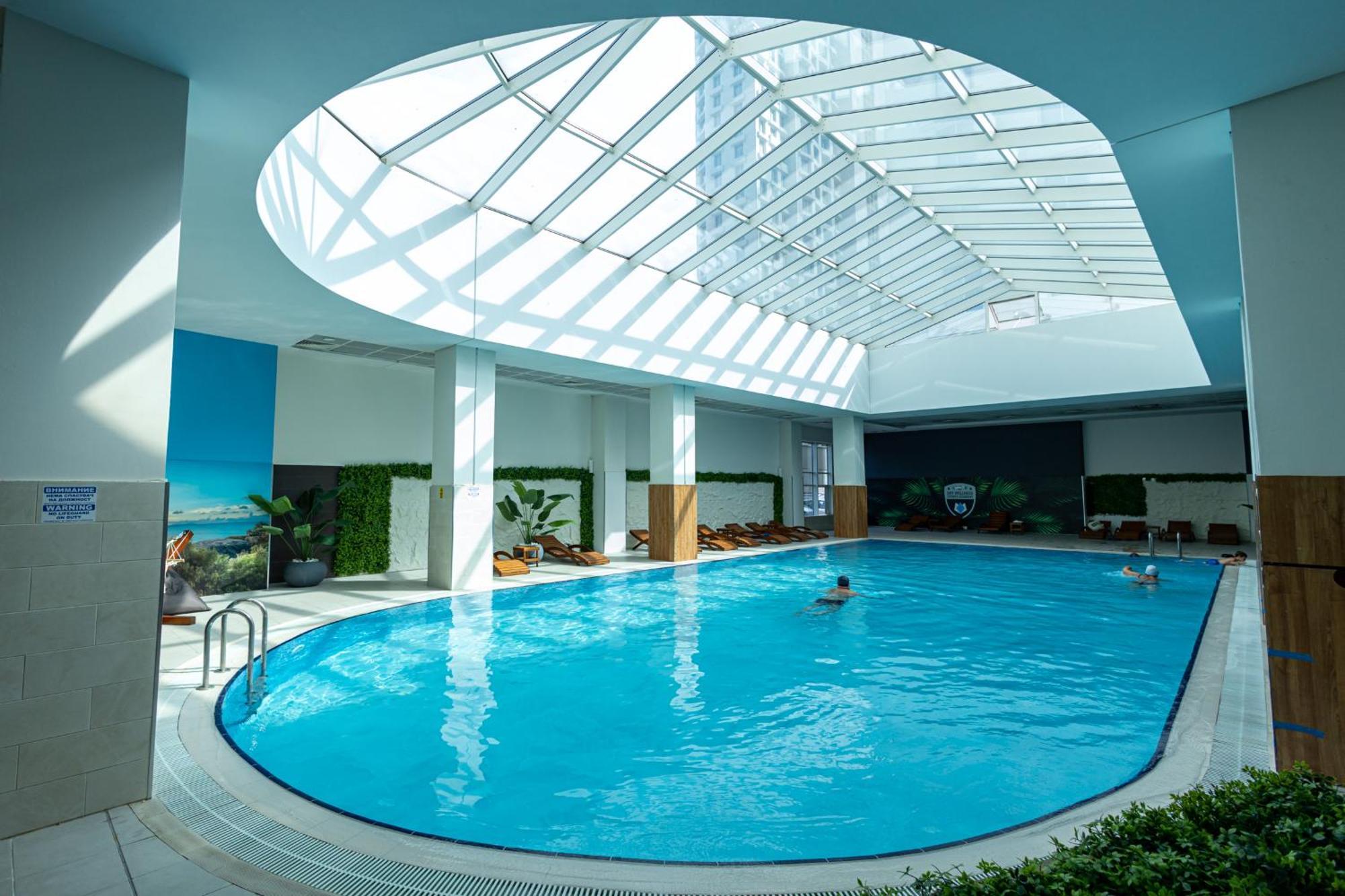 19Th & 18Th Floor Secure Apartments With Pool & Fitness & Parking Included In Price Skopje Buitenkant foto